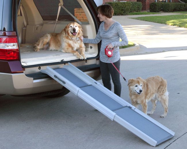 Ultrakompakte und leichte Hunderampe Hundegangway fr d