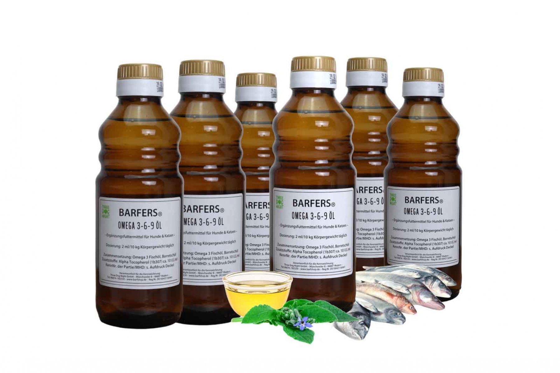 DHN BARFERS® Omega 3-6-9 Öl für ein geundes und glänzendes Fell