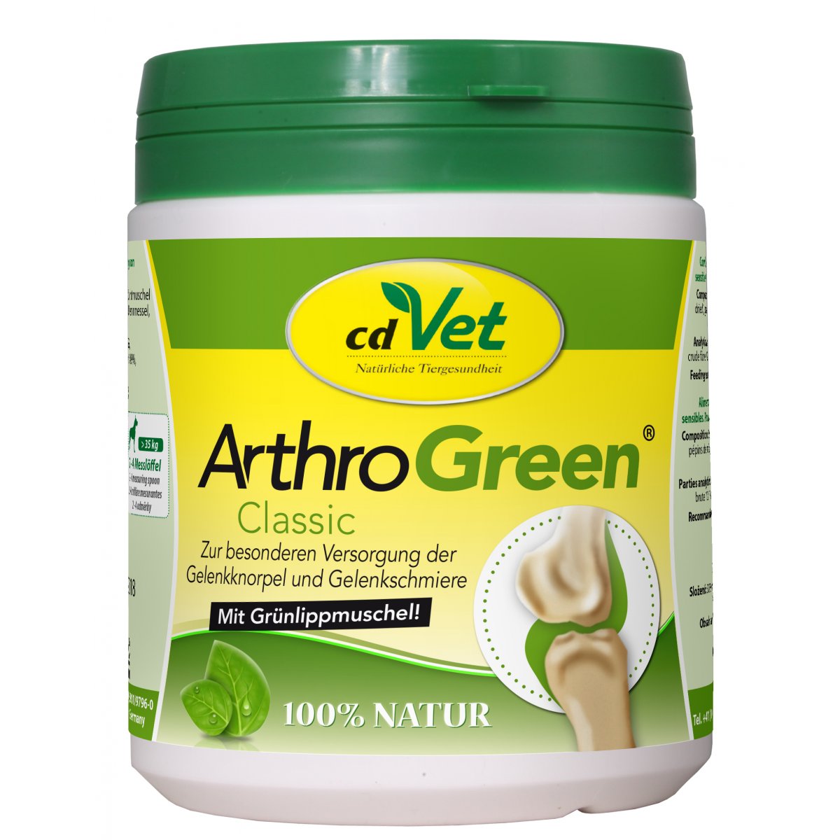 cdVet ArthroGreen Grünlipp Muschelextrakt Gelenkunterstützung für Hunde